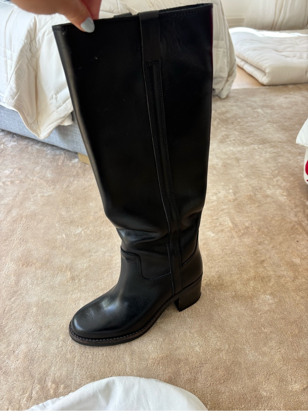 Isabel marant black leather boots